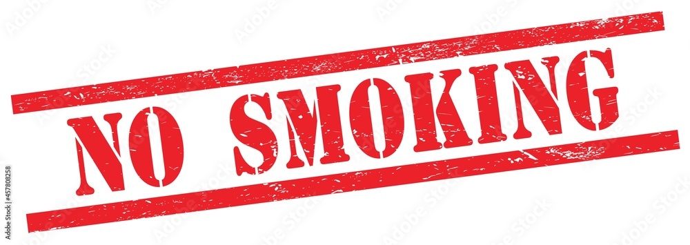 NO SMOKING text on red grungy rectangle stamp. NO SMOKING text on red grungy rectangle stamp.