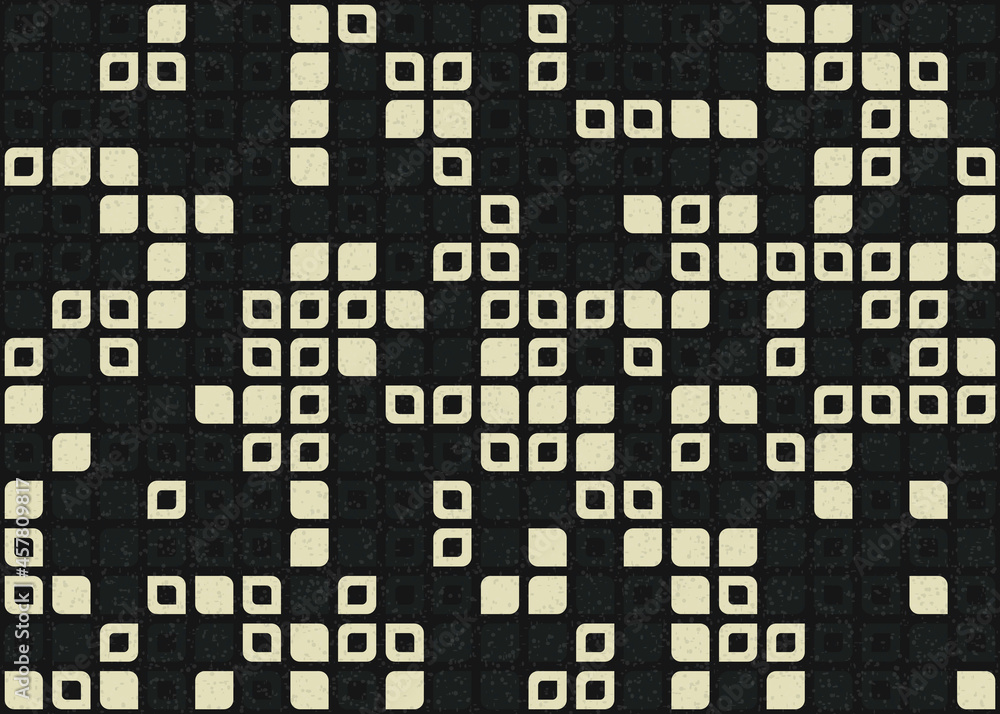 Fototapeta premium Abstract Geometric Pattern generative computational art illustration