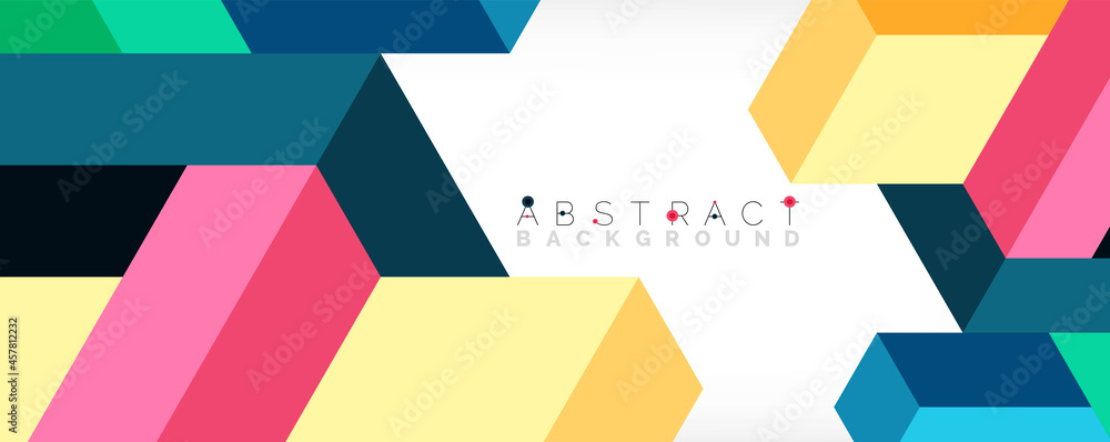 Abstract background. 3d cubes, cubic elements and blocks. Techno or business concept for wallpaper, banner, background, landing page Abstract background. 3d cubes, cubic elements and blocks. Techno or business concept for wallpaper, banner, background, landing page
