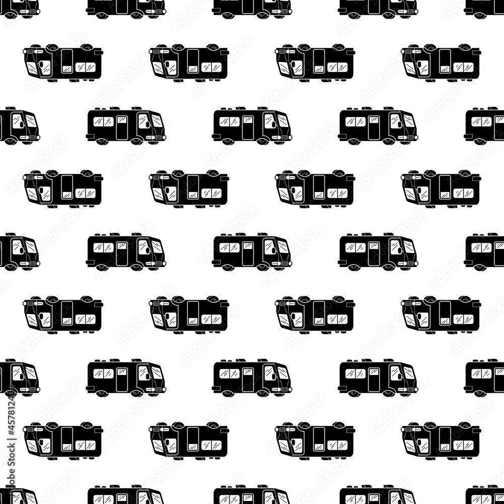Camp motorhome pattern seamless background texture repeat wallpaper geometric vector Camp motorhome pattern seamless background texture repeat wallpaper geometric vector