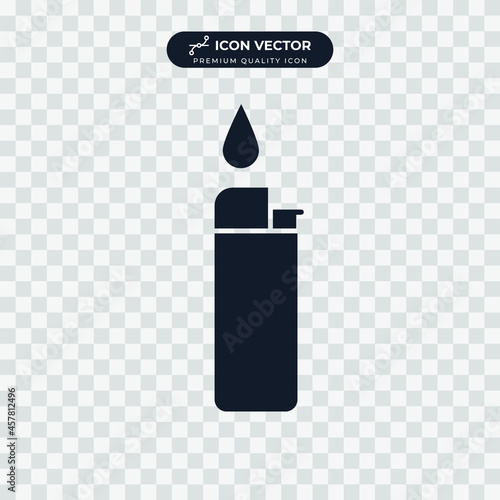 fire lighter icon symbol template for graphic and web design collection logo vector illustration