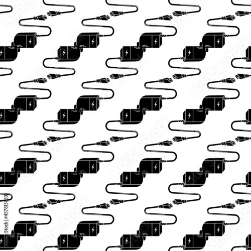 Electronic cigarette charger pattern seamless background texture repeat wallpaper geometric vector