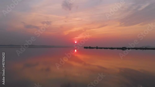 Hubei Huangshi Daye Baoan Lake National Wetland Park Aerial Photography photo