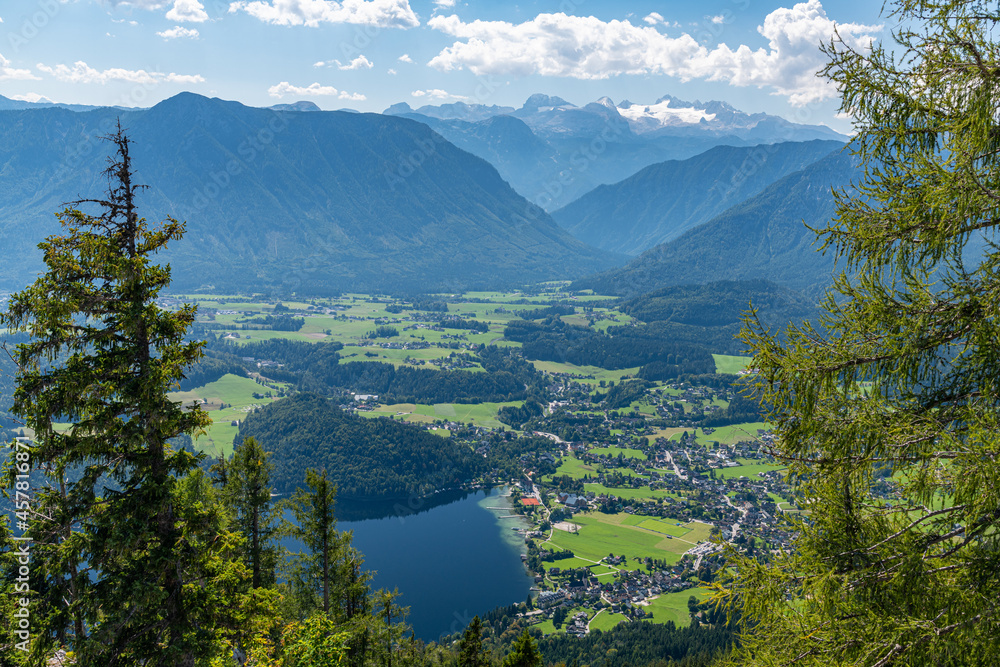 Breathtaking Panoramic View on Altausseersee ( Lake Altaussee ), Ausseerland, Salzkammergut, Austria
