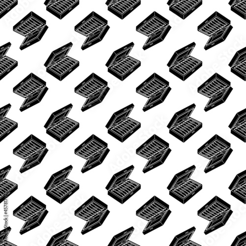 Cigar box pattern seamless background texture repeat wallpaper geometric vector