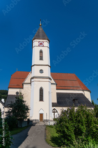 Church in Bad Goisern on Lake Hallstatt. Austria 