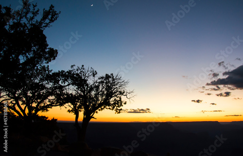 sunset in the grand canyon