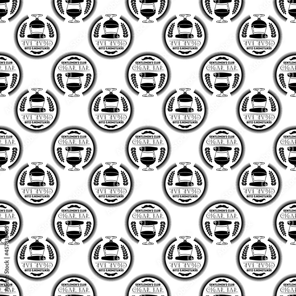 Cigar bar logo. Simple illustration of cigar bar vector logo for web design isolated on white background Cigar bar logo. Simple illustration of cigar bar vector logo for web design isolated on white background