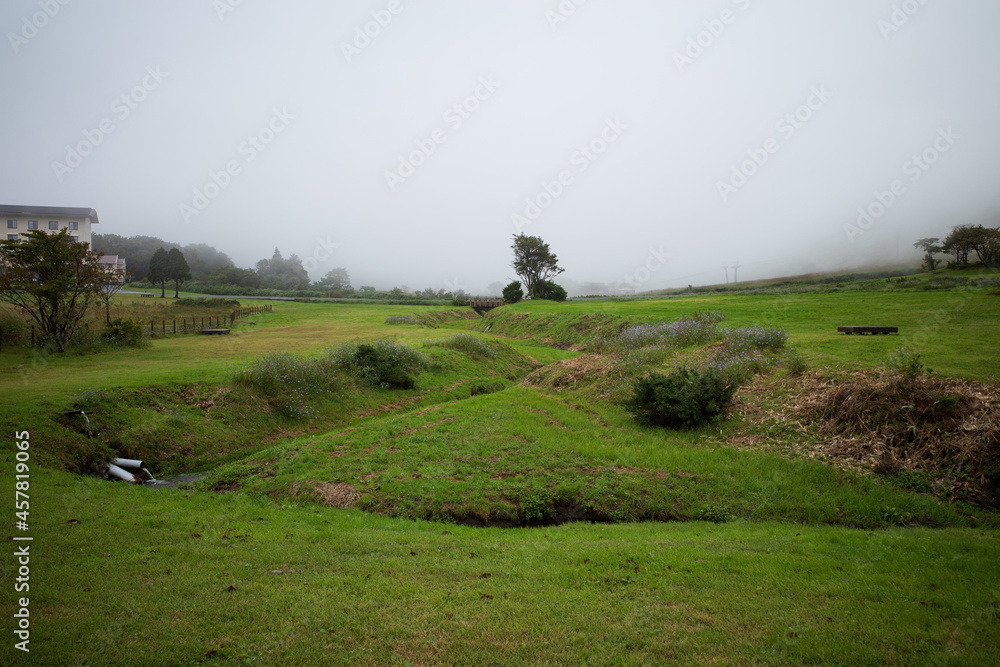 Obraz premium とても美しい日本の鳥取県の山の風景