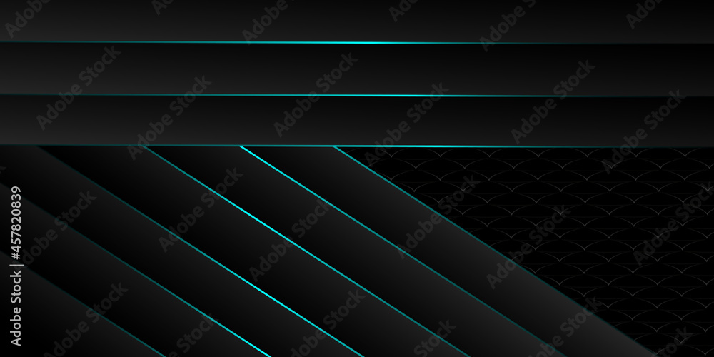 Luxury black background with blue lines Luxury black background with blue lines