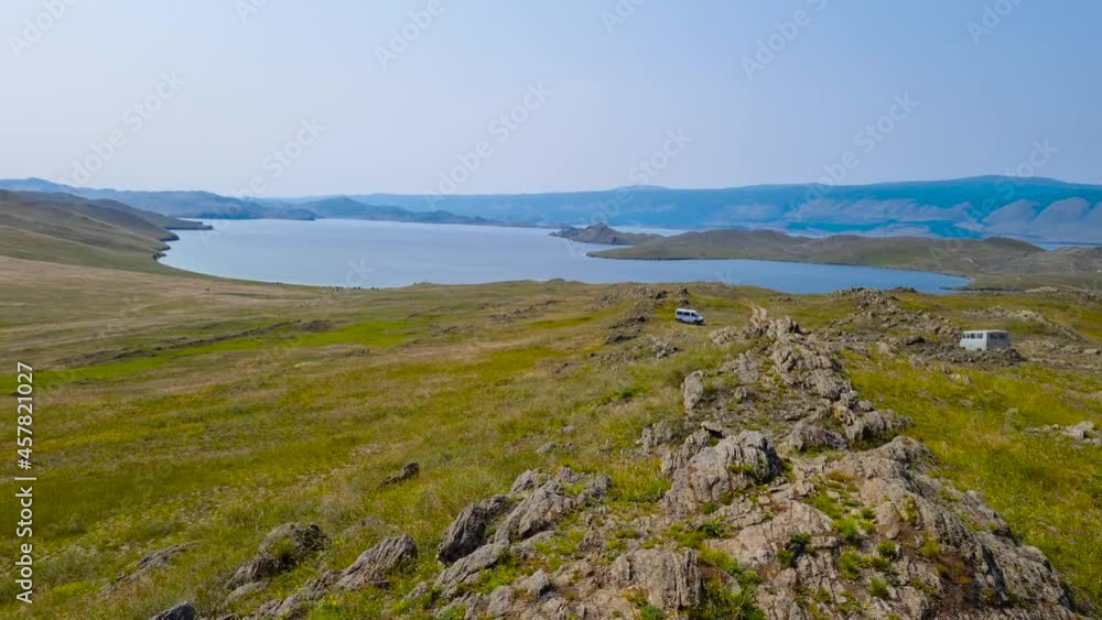 A walk along the picturesque coast of Lake Baikal. A walk along the picturesque coast of Lake Baikal.