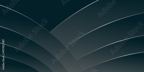 Abstract blue background with silver lines