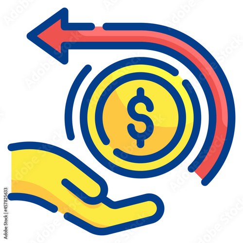 cashback line icon