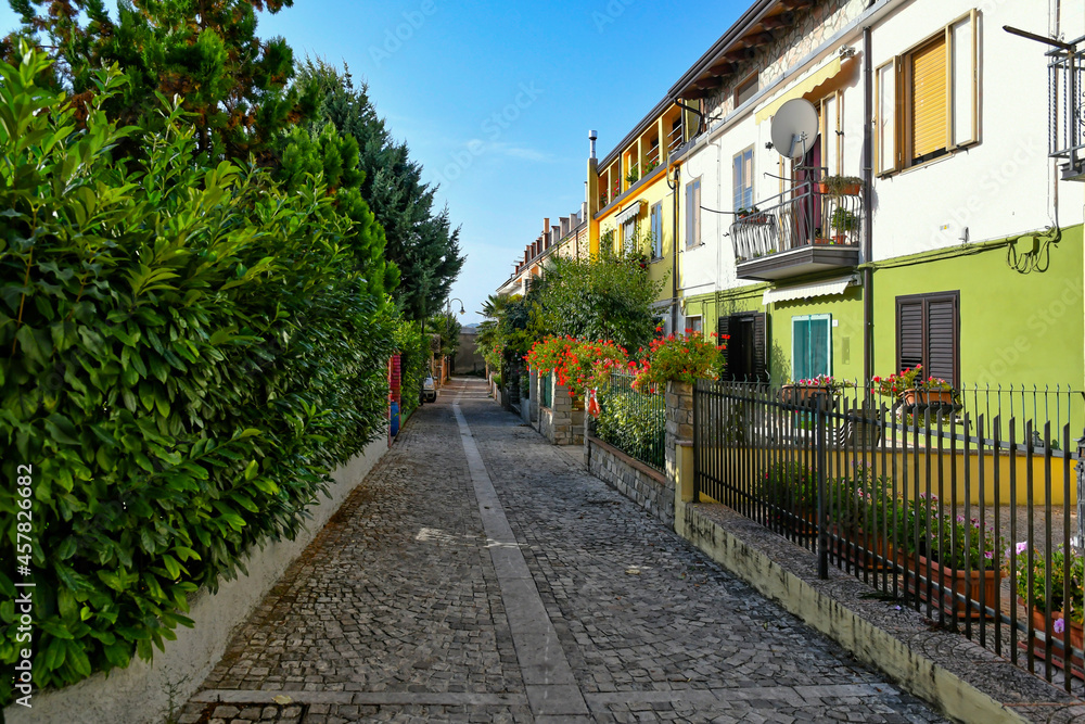 A narrow street in Lacedonia, an old town in the province of Avellino, Italy. A narrow street in Lacedonia, an old town in the province of Avellino, Italy.