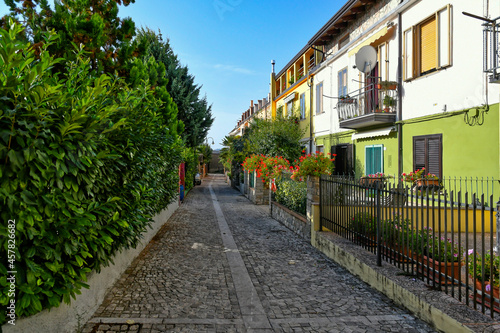 A narrow street in Lacedonia, an old town in the province of Avellino, Italy. © Giambattista