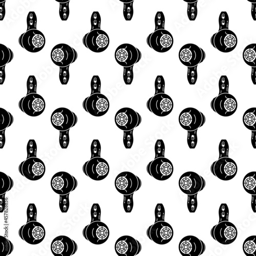 Modern hair dryer pattern seamless background texture repeat wallpaper geometric vector