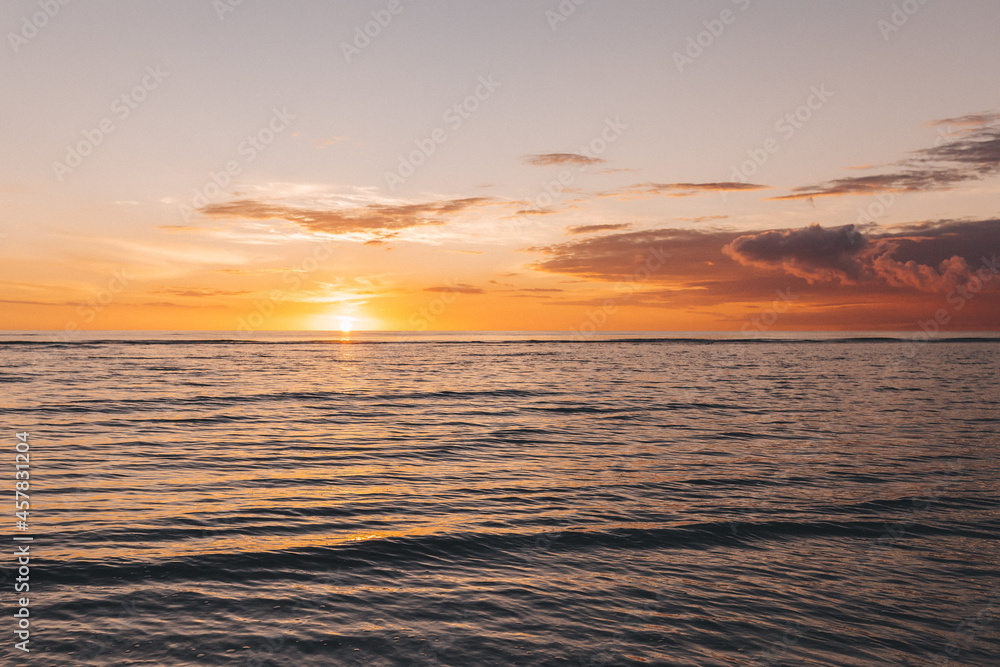 sunset on the north sea