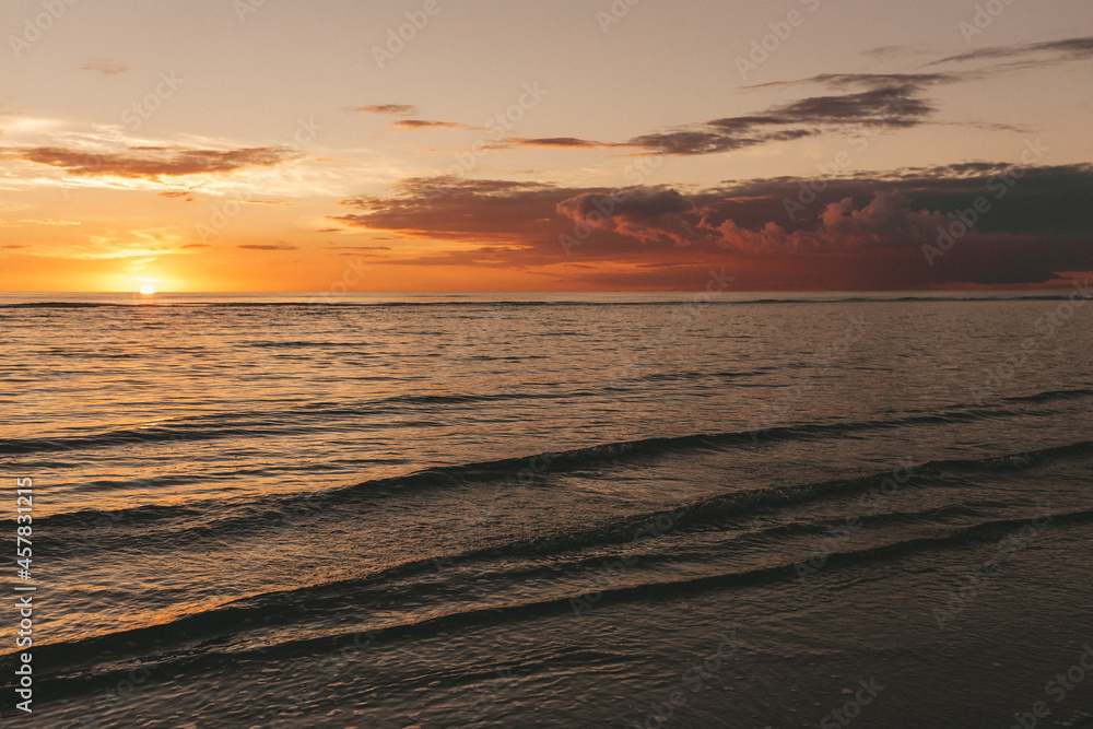 sunset on the north sea