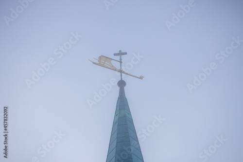 Cross on a church tower