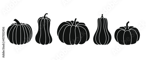 Set of pumpkins