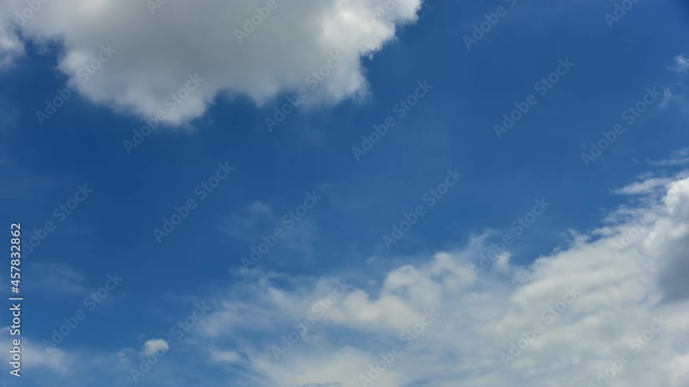 4K Time lapse, Beautiful motion white clouds on blue sky background. 4K Time lapse, Beautiful motion white clouds on blue sky background.