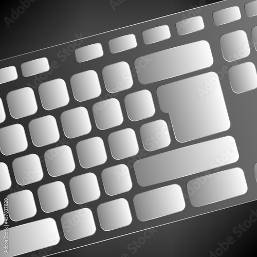 Clavier d'ordinateur Design Gros Plan