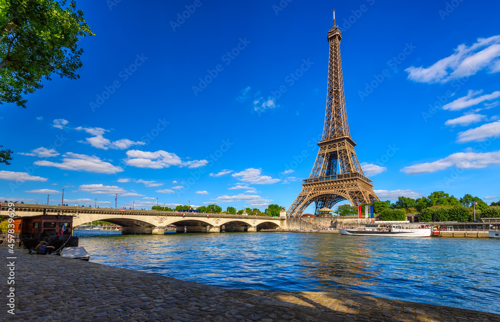 Paris Eiffel Tower And River Seine In Paris France Eiffel Tower Is Paris Eiffel Tower And River Seine In Paris France Eiffel Tower Is