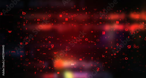 Futuristic Digital Technology Vector Background. Cyber Attack, Ransomware, Malware, Scareware