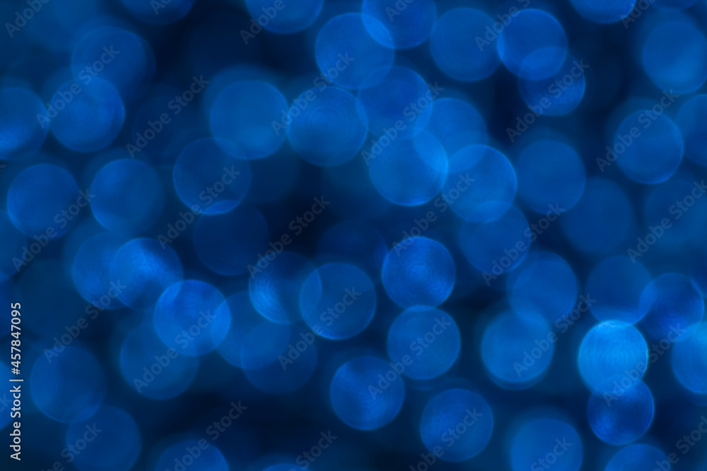 Fototapeta premium Unfocused blur of light blue smoky lights-abstract blue background