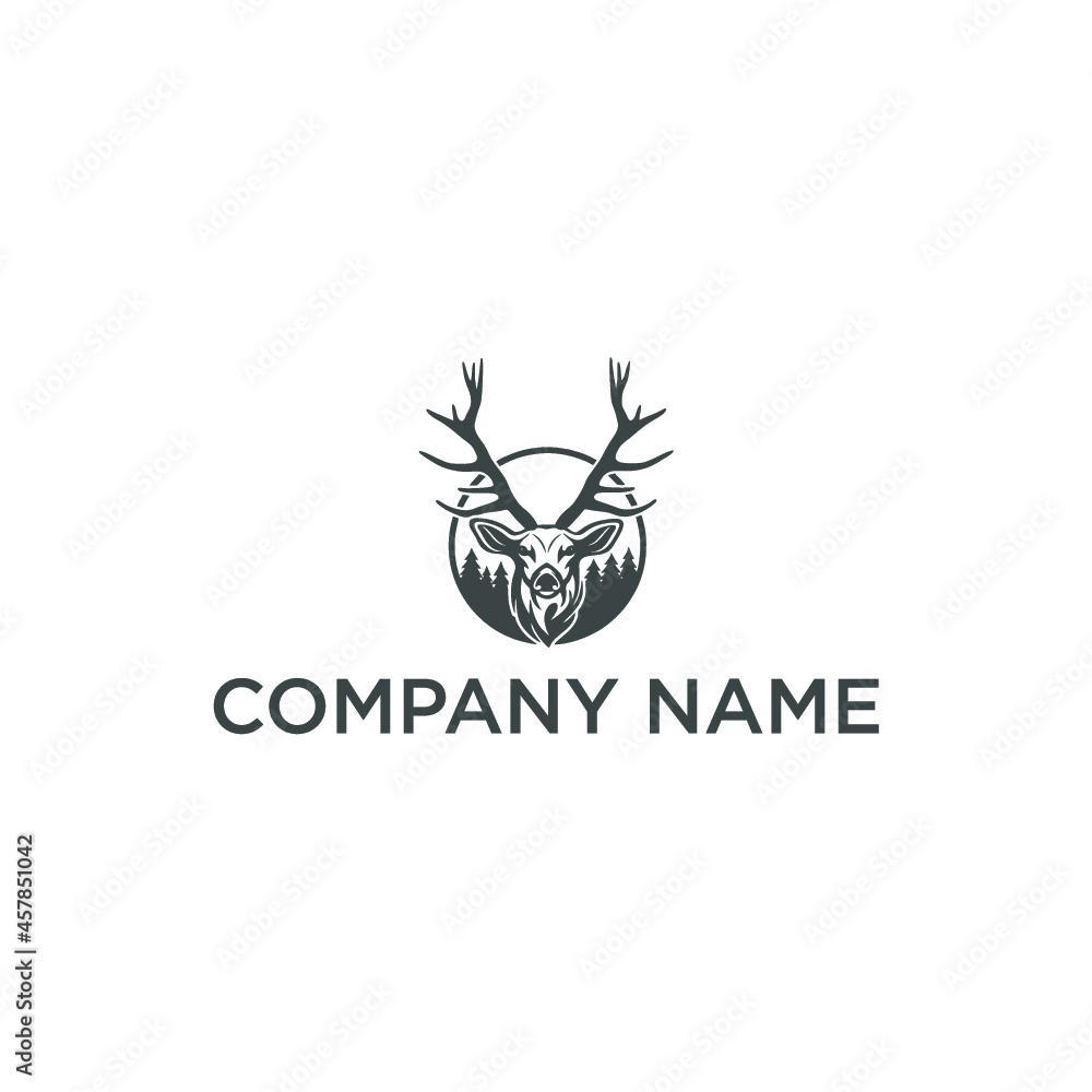 Deer logo design Deer logo design