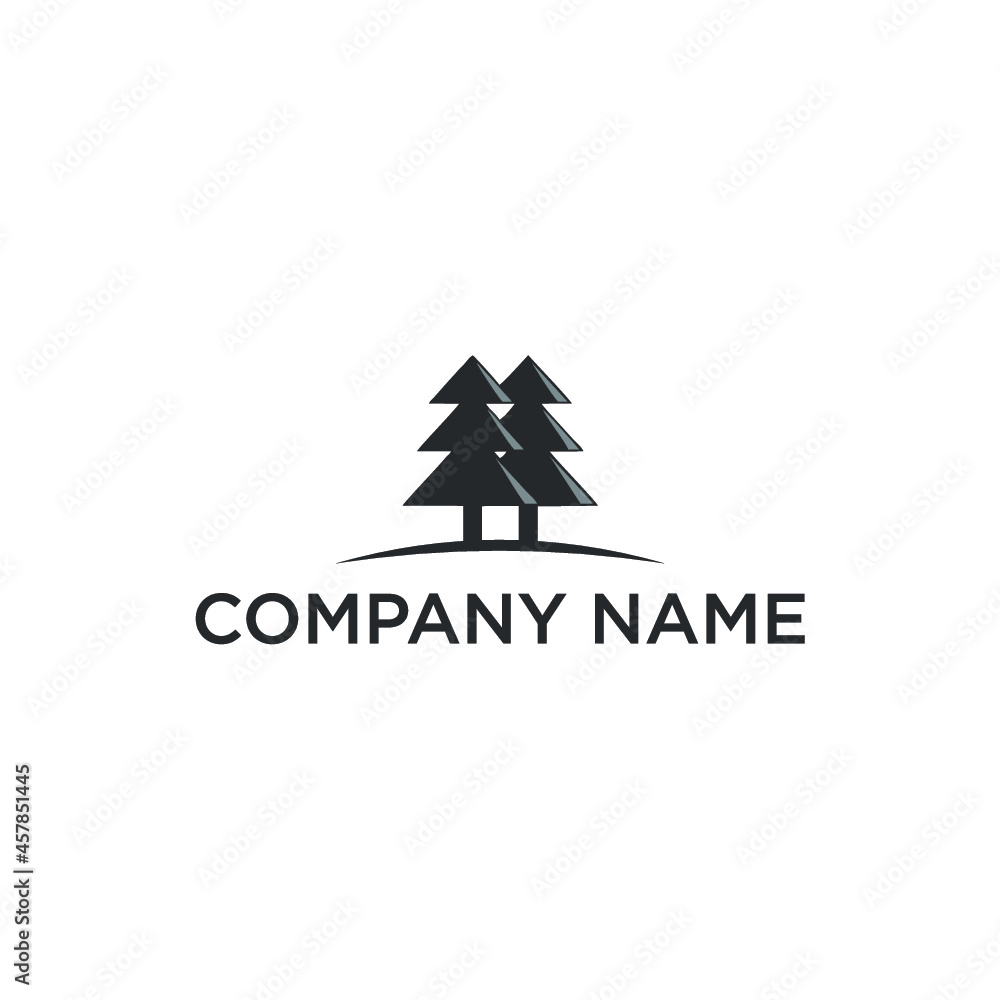 Pine logo design Pine logo design