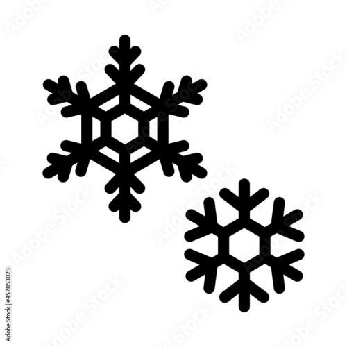 雪の結晶のアイコン　Snowflakes vector icon