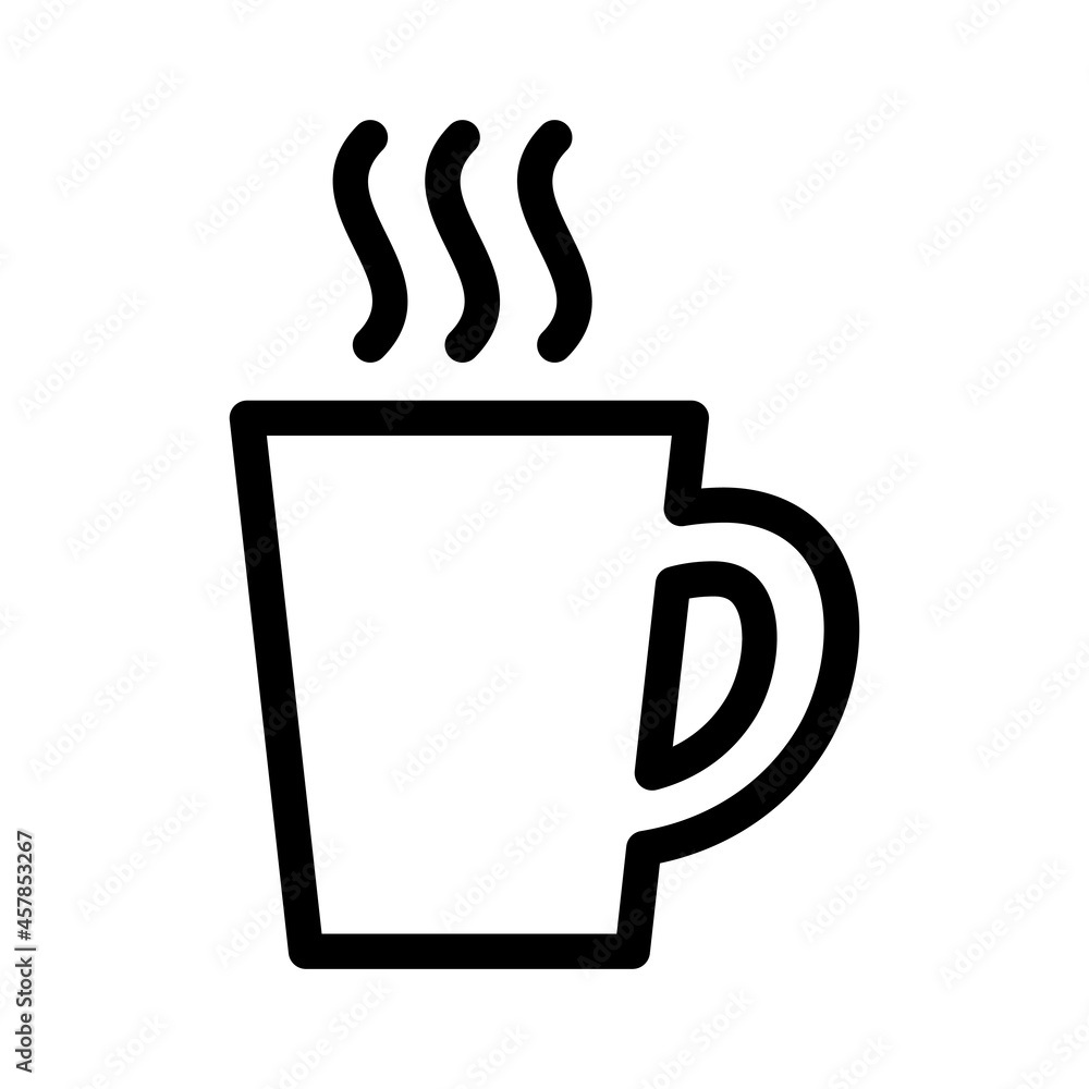 暖かい飲み物が入ったマグカップのアイコン Warm Drink vector icon 暖かい飲み物が入ったマグカップのアイコン Warm Drink vector icon