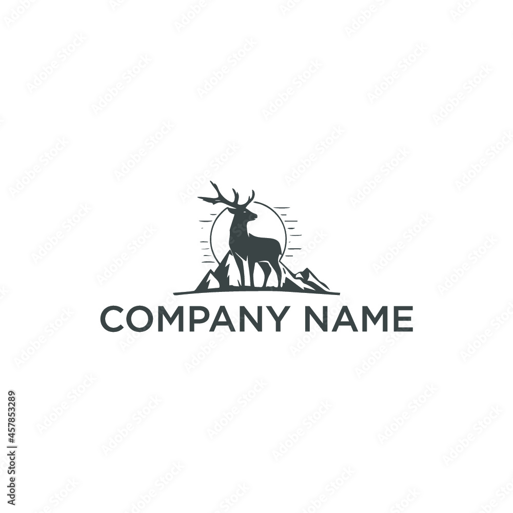 Deer logo design