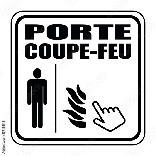 Logo porte coupe-feu.