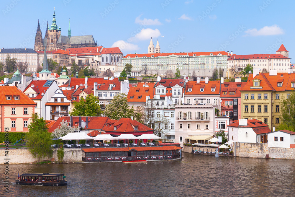 Old Prague view on a summer day. Czech Republic