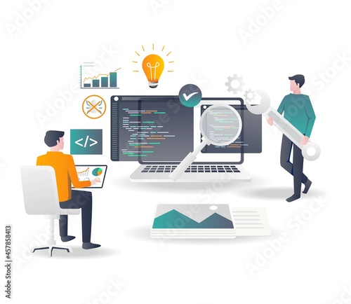 A web developer is analyzing the programming language
