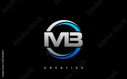 Free Download MB Letter Initial Logo Design Template Vector Illustration - GFXLoad