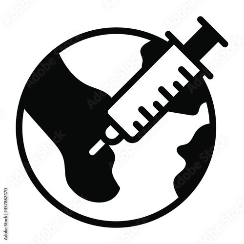 vaccination, medical, injection black filled icon, healthcare and medical icon.
