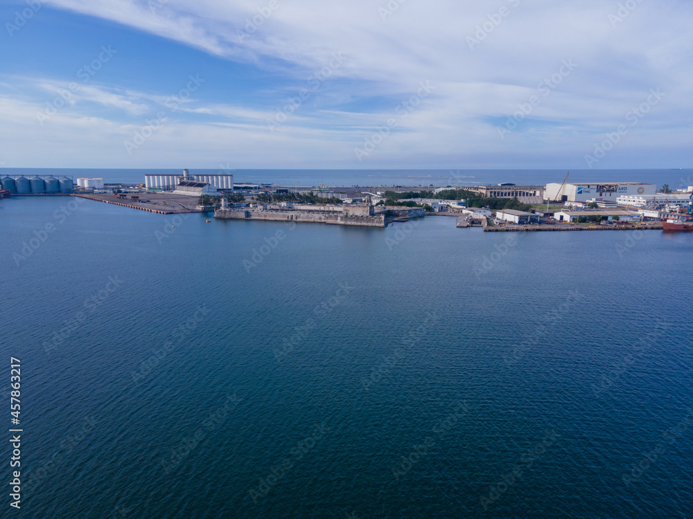Veracruz international commerce port in Mexico