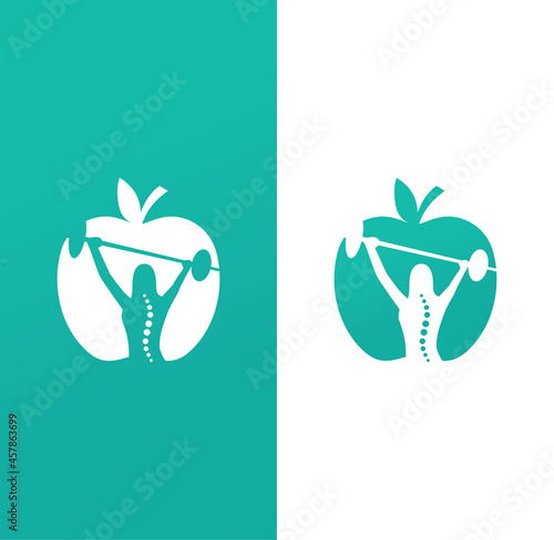 Female fitness logo design illustration vector eps format , suitable for your design needs, logo, illustration, animation, etc.