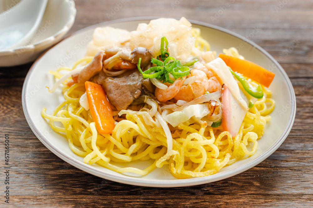 白きくらげ入りあんかけ焼きそば 白きくらげ入りあんかけ焼きそば