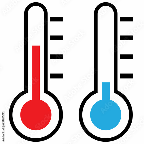 Isolated thermometers in different colors
Клю