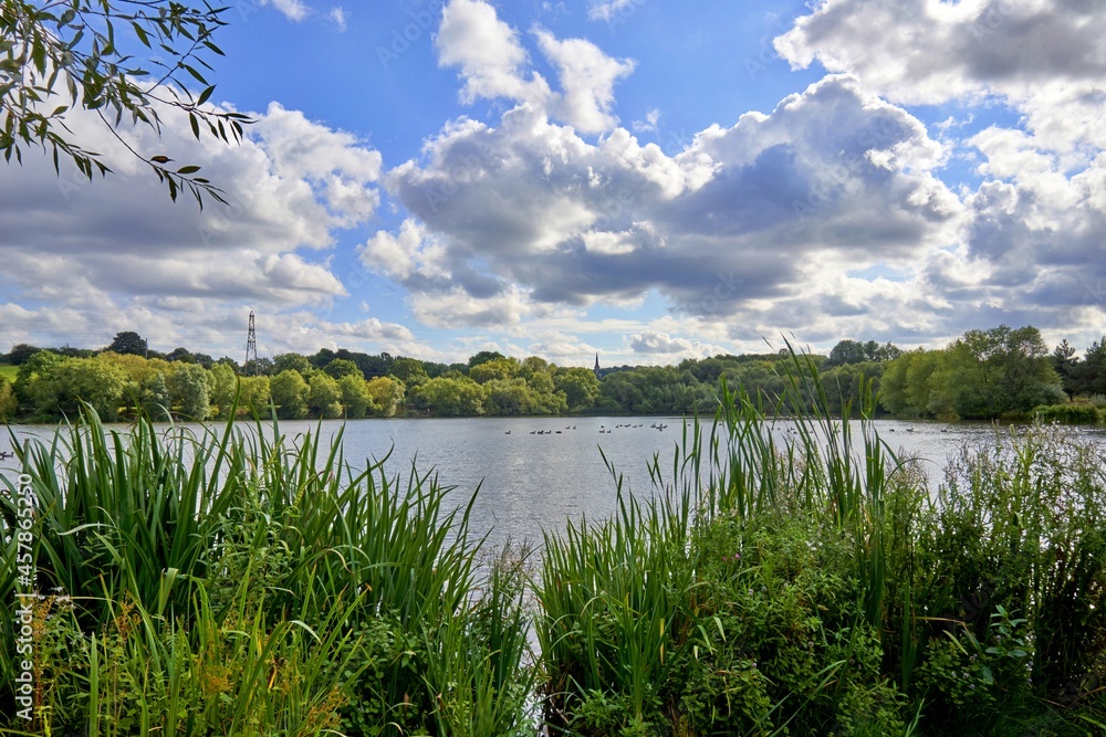 Elsecar Reservoir and Nature Reserve in Elsecar, Barnsley, England