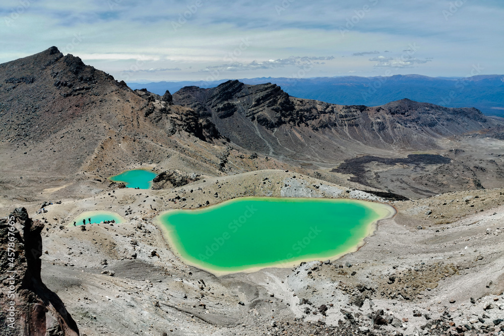 Tongariro's Emerald lakes