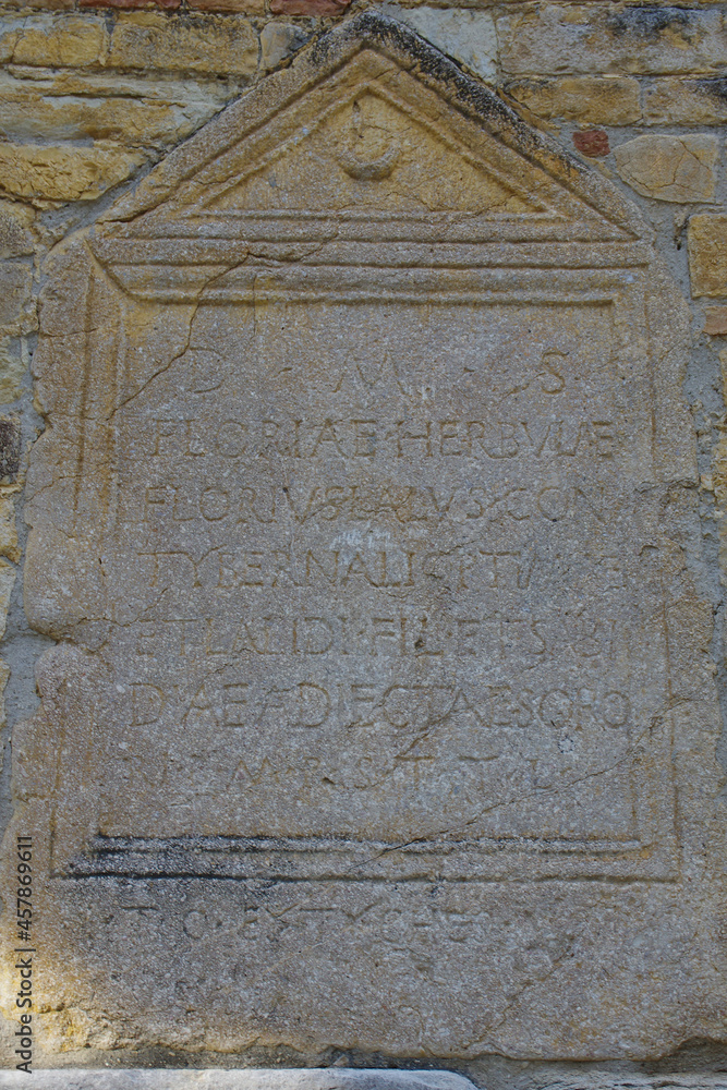 Sanctuary Madonna del Canneto - Roccavivara - Molise - Ancient epigraph