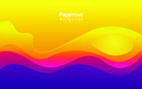 modern abstract papercut background