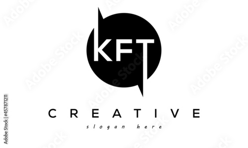 KFT creative circle letters logo design victor photo