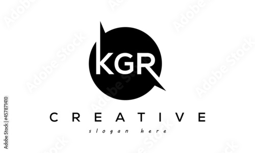 KGR creative circle letters logo design victor photo