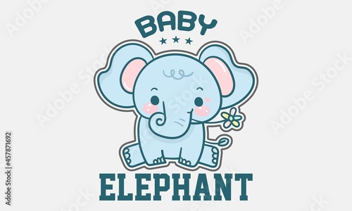 Baby elephant  Elephant T Shirt  Cute Elephant T Shirt  Elephant Shirt Toddler  Kids Birthday Gift  Baby Elephant T-Shirt  Animal Lover Tee  Elephant Outfit